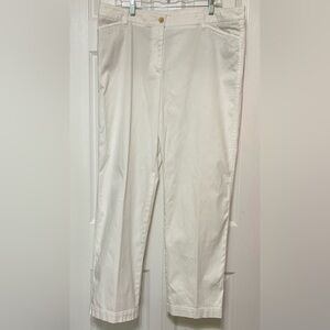 Talbots Women's Straight Leg Pants - White